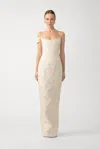 Sau Lee Jackson Jacquard Gown