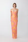 SAU LEE JACKSON JACQUARD GOWN