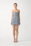 Sau Lee Jeannie Denim Mini Dress