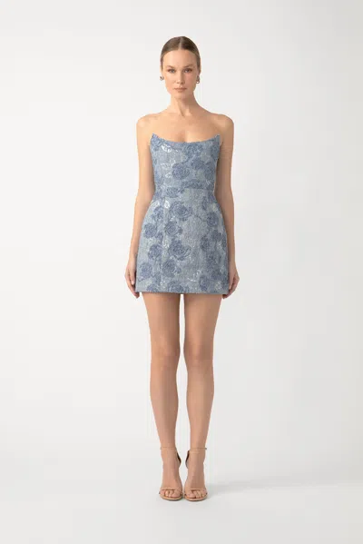 Sau Lee Jeannie Denim Mini Dress