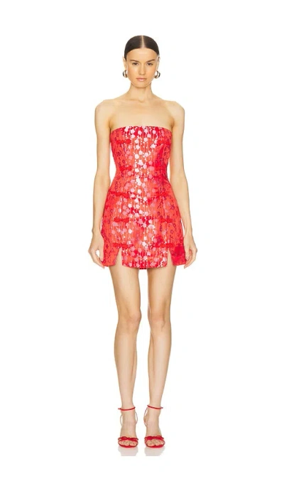 Sau Lee Jenny Dress In Red