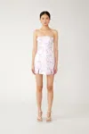 Sau Lee Jenny Strapless Mini Dress In Pink