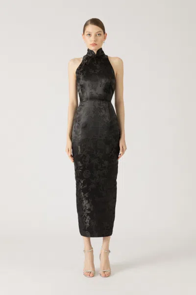 SAU LEE JILL CHINESE JACQUARD PENCIL DRESS