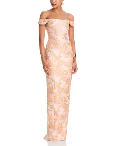 Sau Lee Joanna Jacquard Gown In Multi