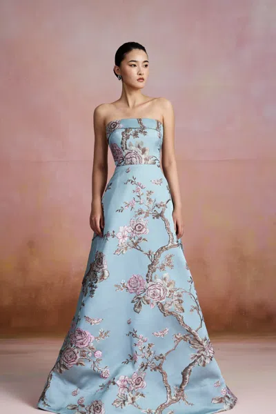 Sau Lee Jordana Brocade Gown