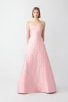 Sau Lee Jordana Jacquard Gown In Dynasty Pink