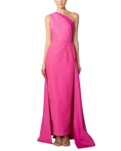 Sau Lee Joslin One-shoulder Gown In Pink