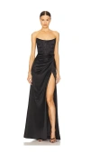 Sau Lee Julia Gown In 黑色