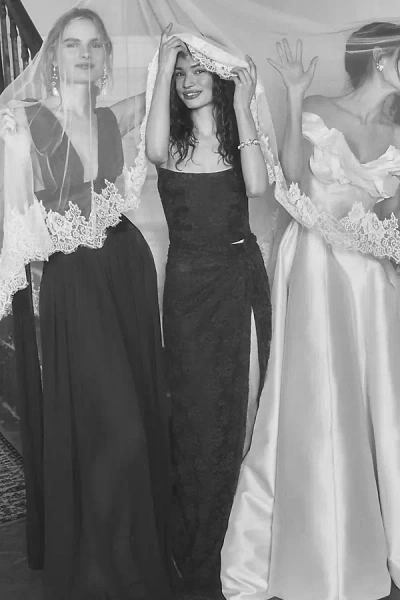 Sau Lee Julia Lace Gown In Multi