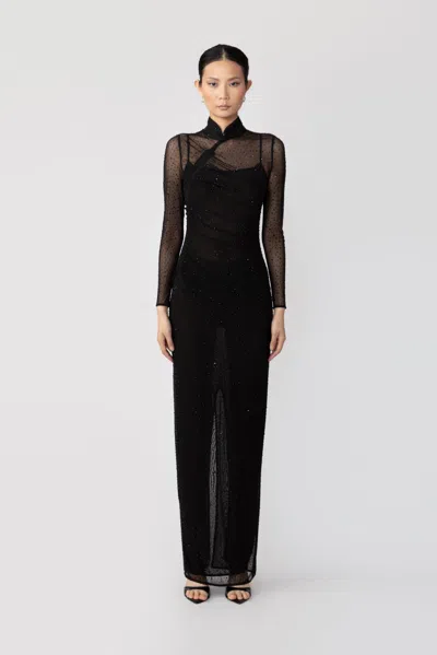 Sau Lee Kai Mesh Dress In Black