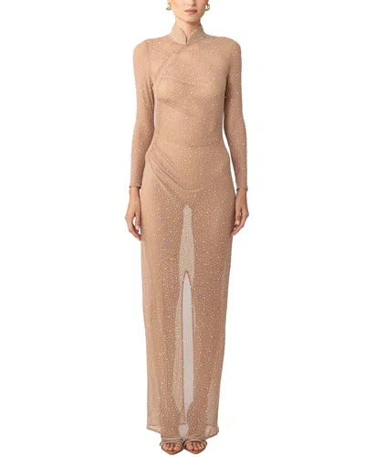 Sau Lee Kai Mesh Dress In Brown
