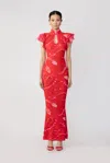 SAU LEE KEILANI MESH DRESS