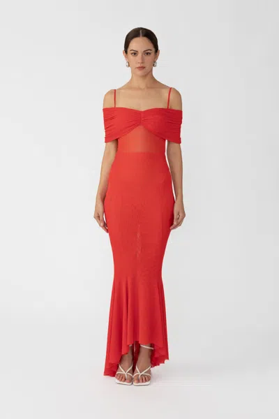 Sau Lee Keira Maxi Dress In Red