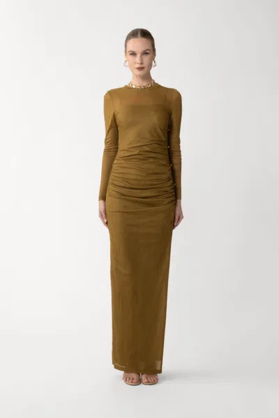 Sau Lee Khloe Knit Dress In Green