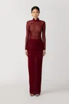Sau Lee Kyle Dress In Bordeaux
