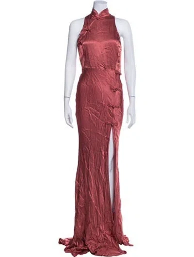 Pre-owned Sau Lee Long Dress W/ Tags In Orange