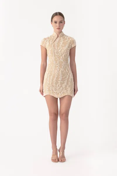 Sau Lee Lori Beaded Mini Dress