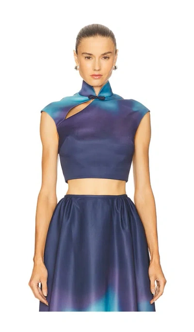 Sau Lee Mai Top In Blue