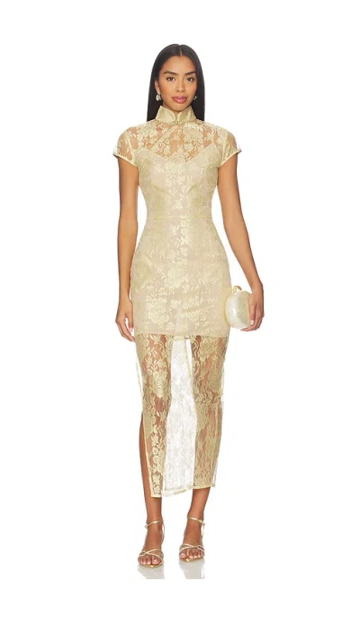Sau Lee Malia Lace Dress In White