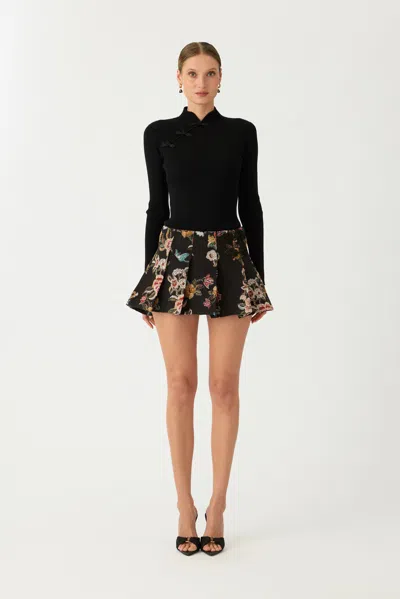 Sau Lee Miles Brocade Skirt In Multi