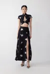 Sau Lee Millie Embroidered Set In Black