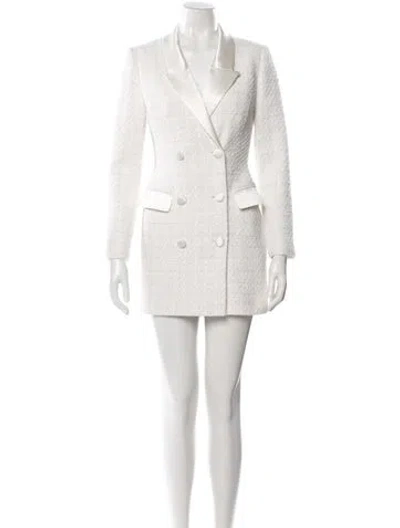 Pre-owned Sau Lee Mini Dress In White