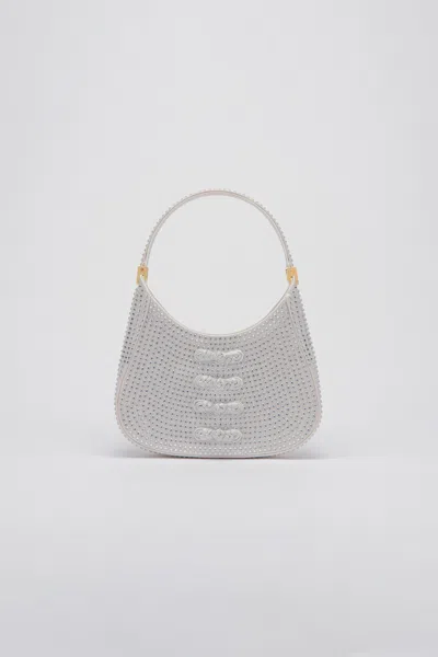 Sau Lee Mini Sau Crystal Mini Bag In Silver