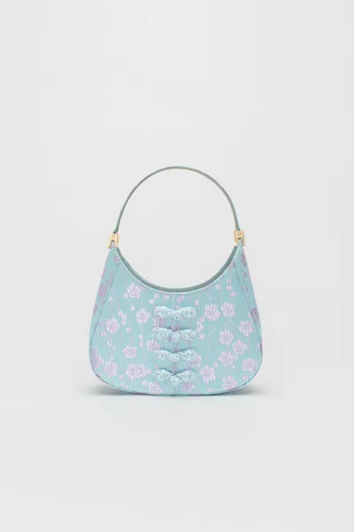 Sau Lee Mini Sau Jacquard Mini Bag In Ice Blue
