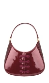 Sau Lee Mini Sau Patent Bag In Burgundy