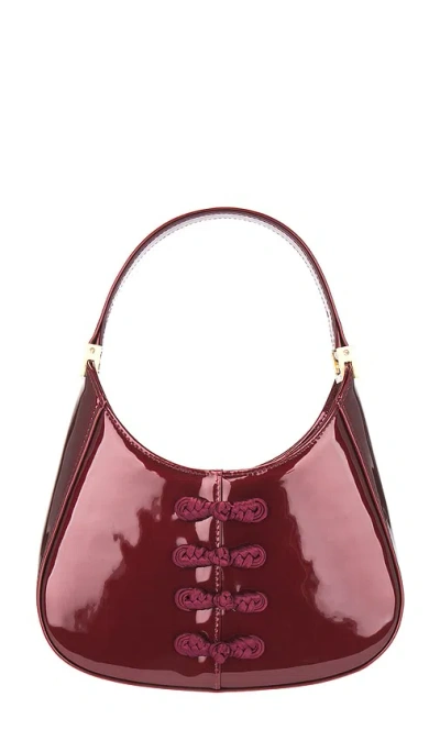 Sau Lee Mini Sau Patent Bag In Bordeaux