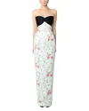 Sau Lee Mona Strapless Dress In Black
