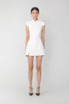 Sau Lee Natasha Tweed Mini Dress In White