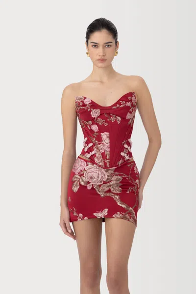 Sau Lee Nico Brocade Skirt