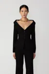 Sau Lee Nicola Twill Top In Black