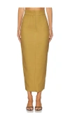 Sau Lee Niki Crepe Skirt In Green