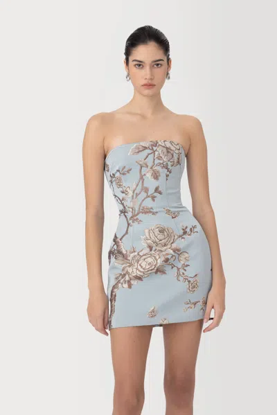 Sau Lee Nina Brocade Mini Dress