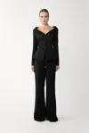 Sau Lee Niope Crepe Pant In Black