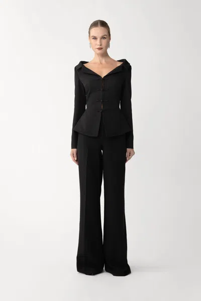 Sau Lee Niope Crepe Pant In Black