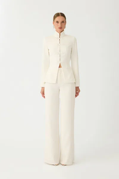 Sau Lee Niope Crepe Pant In White