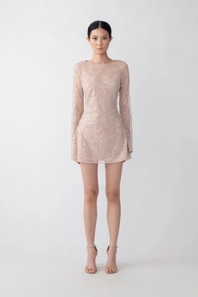 Sau Lee Odessa Dress In Nude