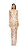 Sau Lee Olympia Dress In Nude
