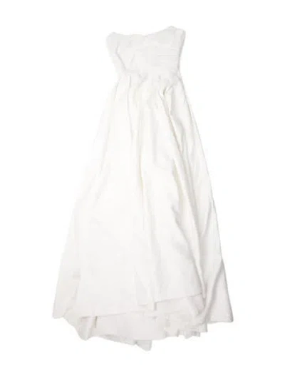 Pre-owned Sau Lee One-shoulder Long Dress In Blue