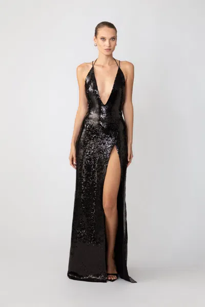 Sau Lee Onyx Gown In Black