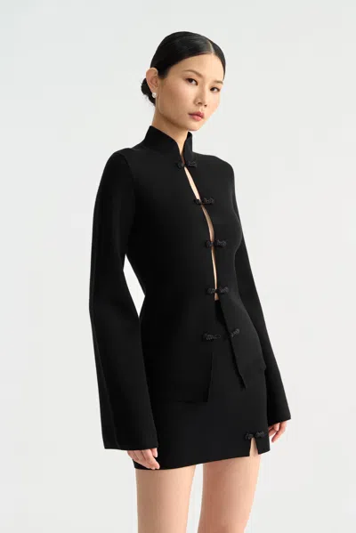 Sau Lee Otto Tang Cardigan In Black