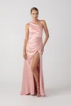 Sau Lee Pandora One-shoulder Gown In Ballerina Pink