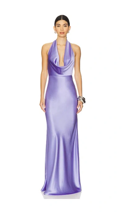 Sau Lee Pearl Gown In Purple