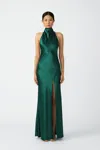 SAU LEE PENELOPE BACKLESS SATIN GOWN