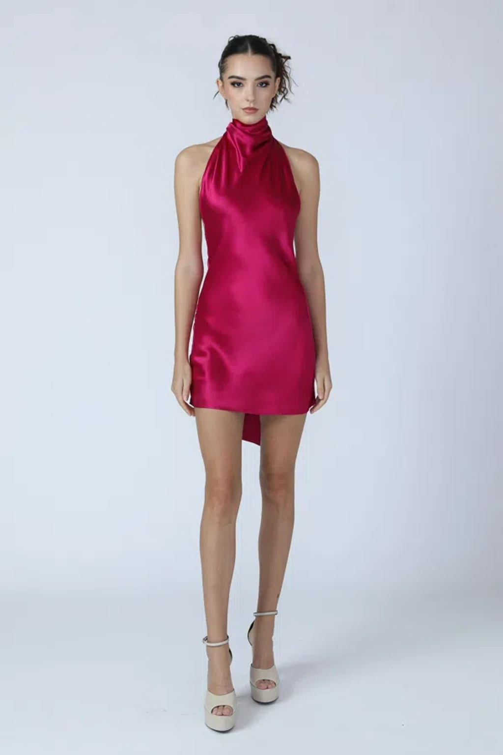 penny backless satin mini dress ZITA DRESS main image 0