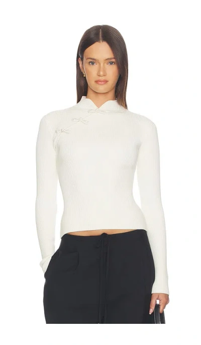 Sau Lee Petar Knit Top In White