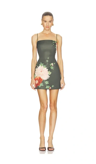 Sau Lee Piper Dress In Green